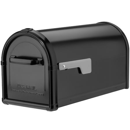 Architectural Mailboxes Mailbox, Black, Post Mount, Large 5593B-SR